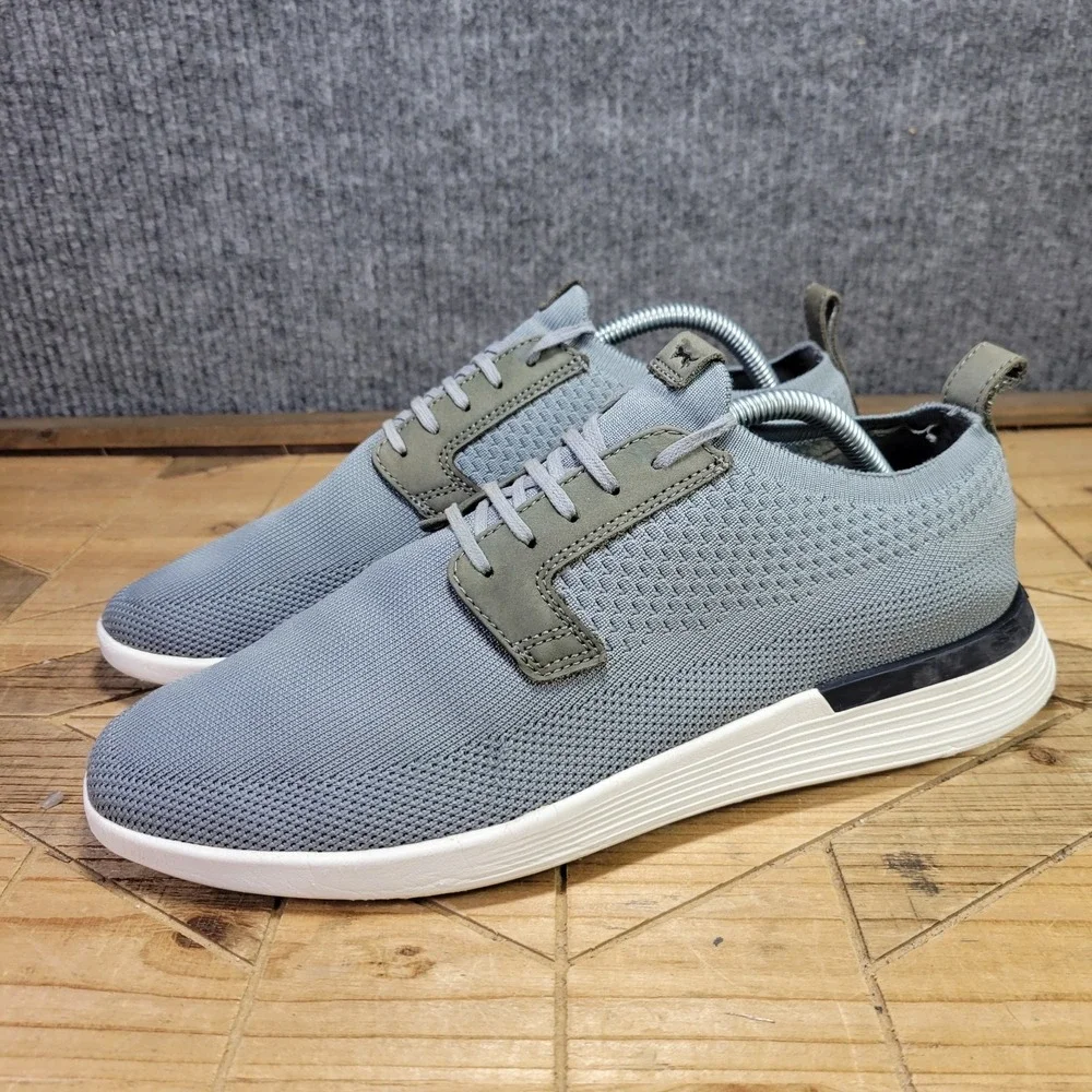 Wolf & Shepherd Swiftknit Derby Shoes Men's 11 Gray White Knit Comfort Sneakers